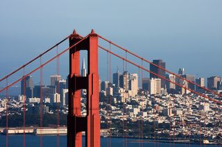 San Francisco and Golden Gate bridge
