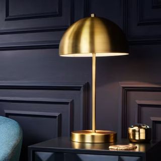 Gold toned Dome Table Lamp from John Lewis