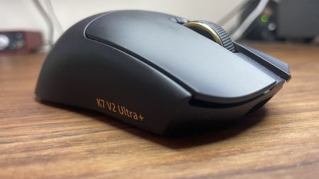 An Mchose K7 V2 Ultra+ gaming mouse.