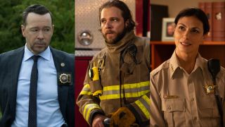 Donnie Wahlberg in Boston Blue S1, Max Thieriot in Fire Country S4, and Morena Baccarin in Sheriff Country S1