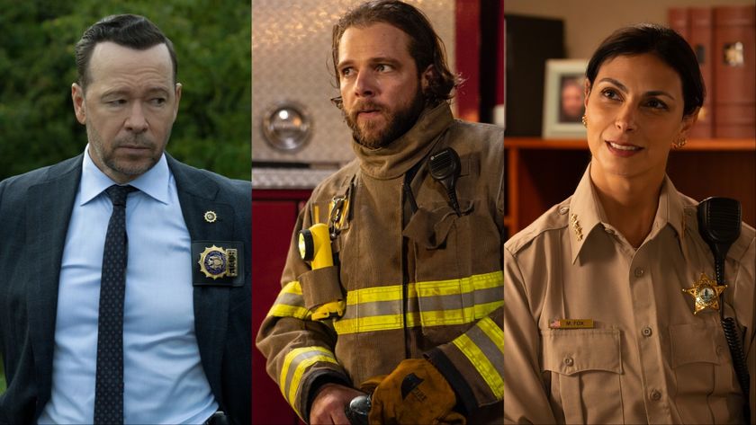 Donnie Wahlberg in Boston Blue S1, Max Thieriot in Fire Country S4, and Morena Baccarin in Sheriff Country S1