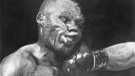 PHILADELPHIA - SEPTEMBER 23: Boxer "Jersey Joe Walcott" takes a hard punch from Rocky Marciano during their World Heavyweight Title fight on September 23, 1952 in Philadelphia, Pennsylvania. After Walcott dropped Marciano in the first round, Marciano held out and defeated Walcott in the 13th with a knockout punch that has been called the "greatest punch in boxing history". Born Arnold Raymond Cream in New Jersey, he was often compared to welterweight boxer Joe Walcott; thus he became known by the nickname "Jersey Joe Walcott". (Photo by Herb Scharfman/Sports Imagery/Getty Images)