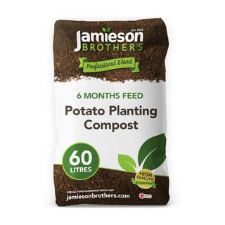 Brown and white Potato Planting Compost 60L bag