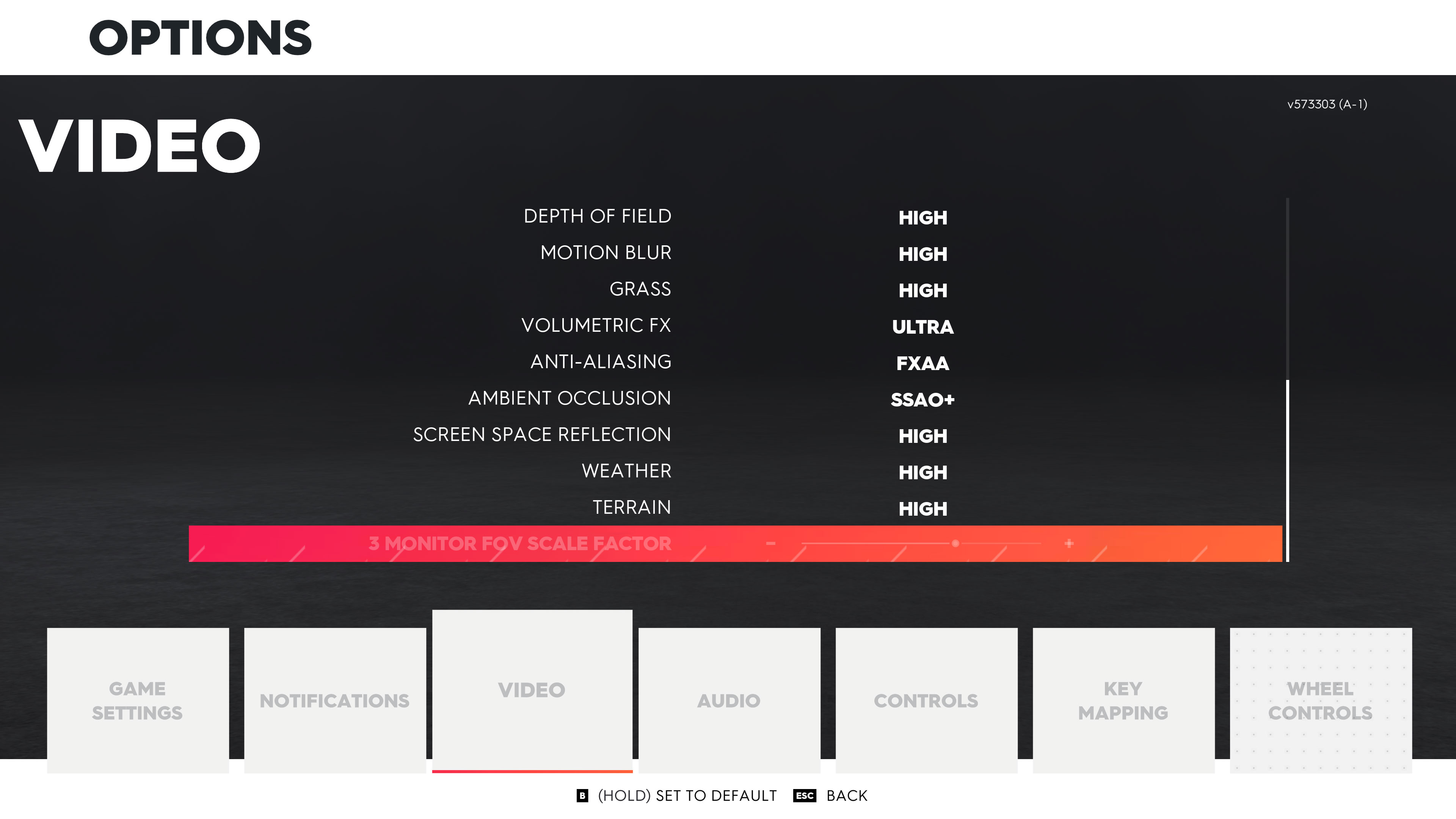 Game settings - The Crew 2