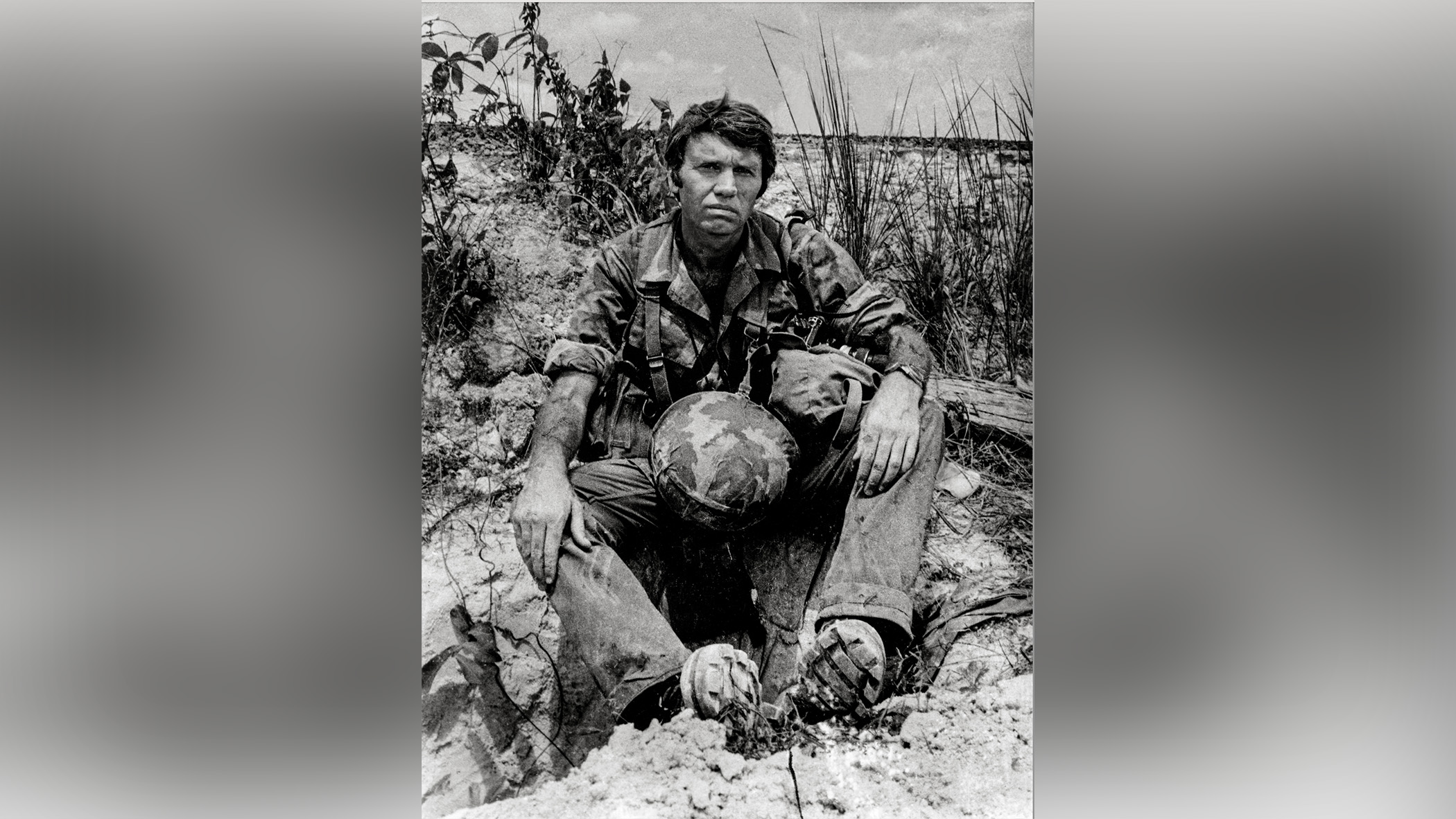 Portrait of war photographer Don McCullin.