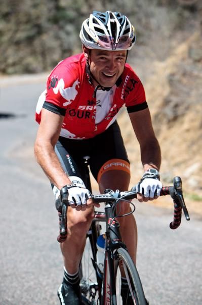 Francisco Mancebo (Realcyclist.com) goes solo with just a couple more miles to go.