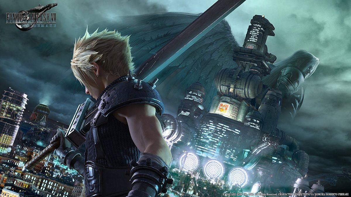 Cloud Strife in Final Fantasy 7 remake