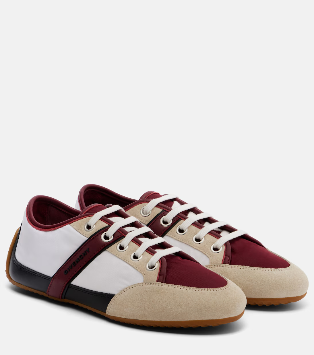 Givenchy, Slim Suede-Trimmed Sneakers
