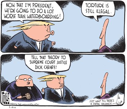 Political Cartoon U.S. Trump Supreme Court