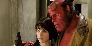 Selma Blair and Ron Perlman in Hellboy 2