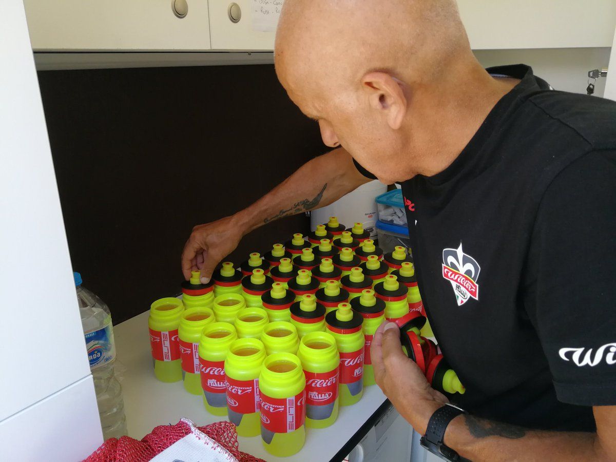 Team staff were busy with preparations