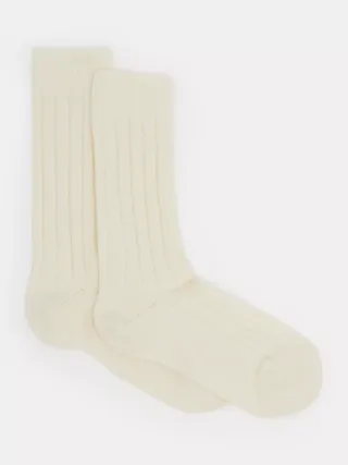 Hush Murica Cashmere Blend Ribbed Socks