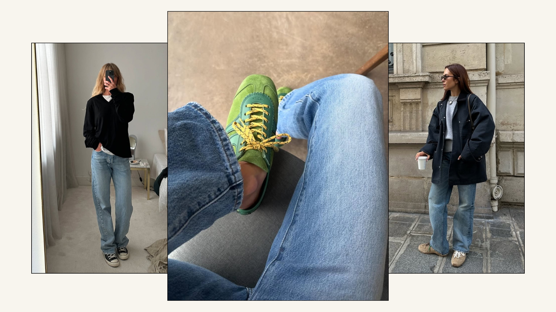 Jeans with trainers outfits