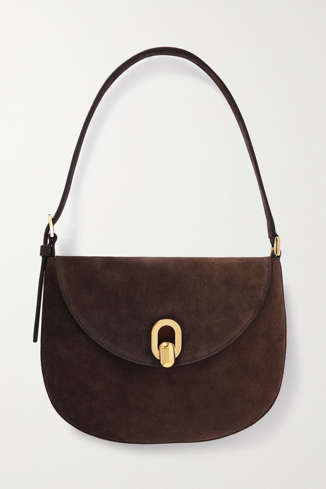 Tondo Small Suede Shoulder Bag
