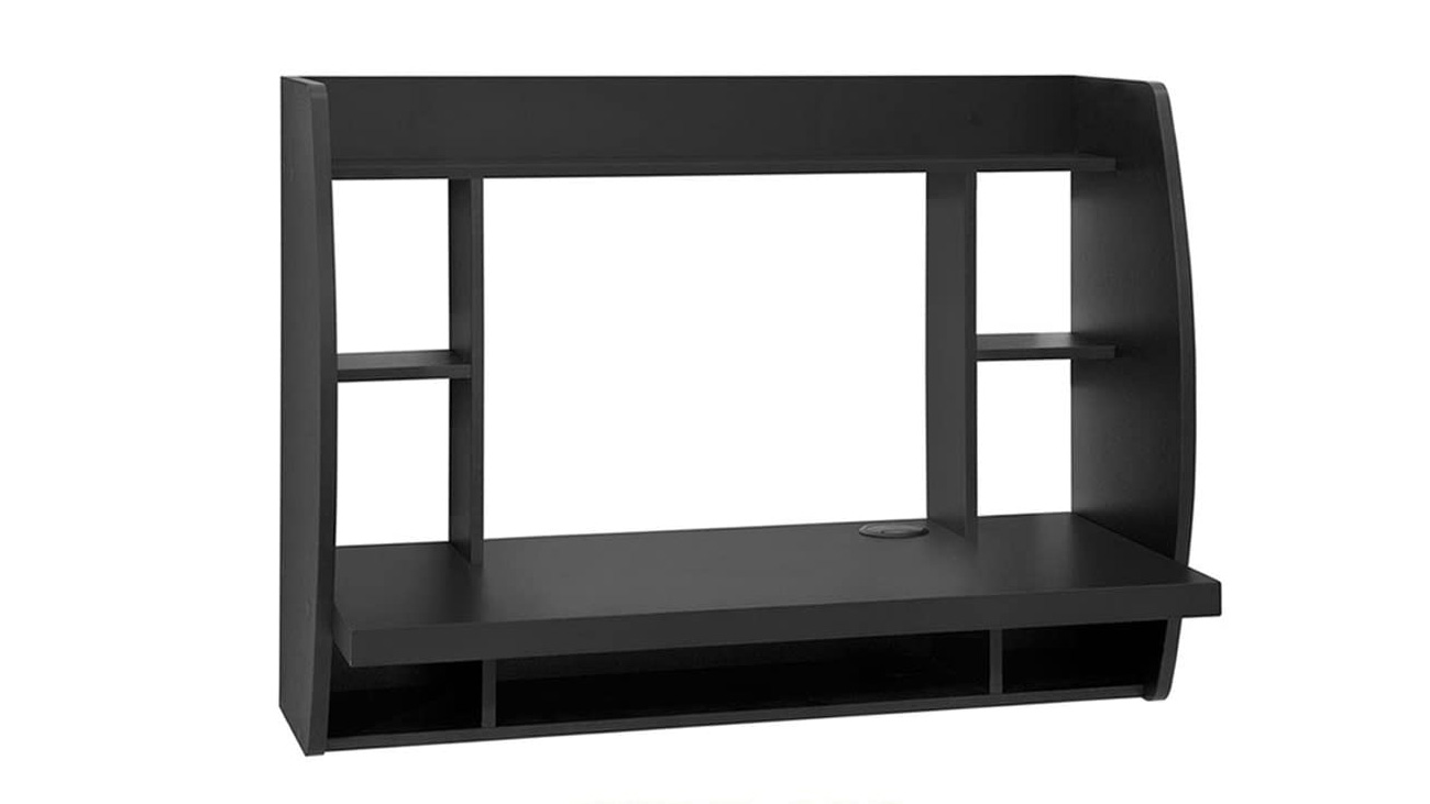 best desk for small spaces: Haotian Black Desk
