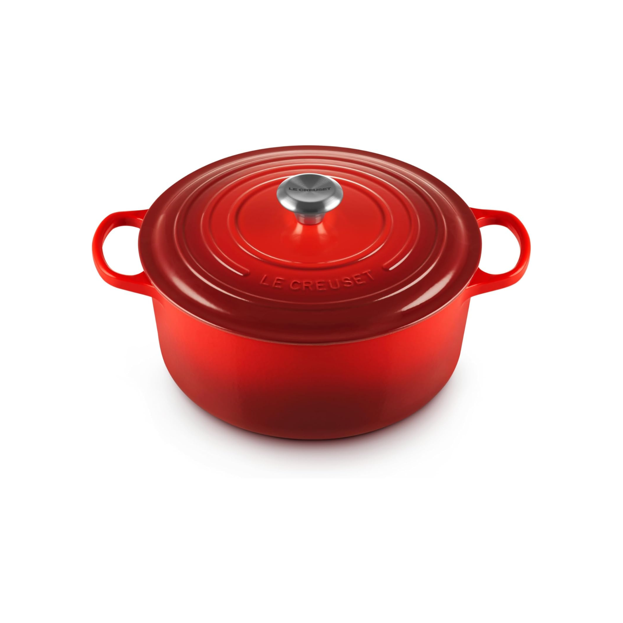 Le Creuset Enameled Cast Iron Signature Round Dutch Oven, 7.25 Qt., Cerise