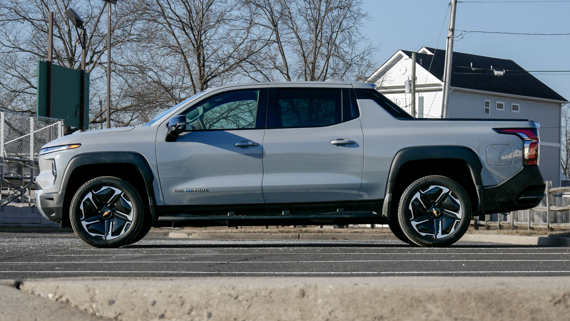 Dashboard and infotainment view of the 2025 Chevrolet Silverado EV LT Extended Range