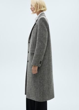 Flecked Wool-Blend Coat - Women | Mango United Kingdom