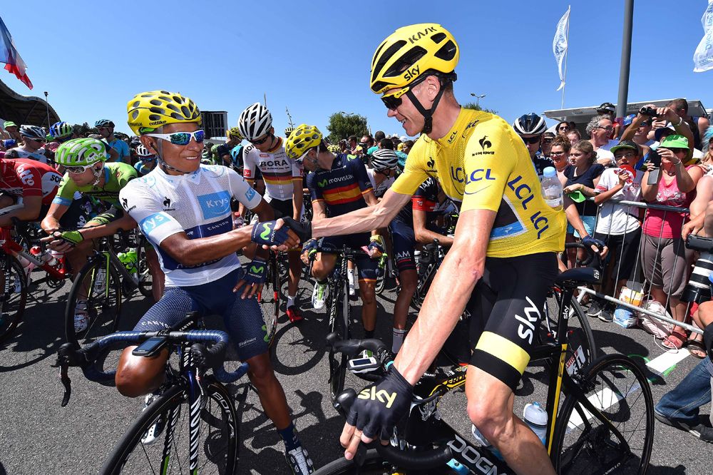 Nairo Quintana and Chris Froome