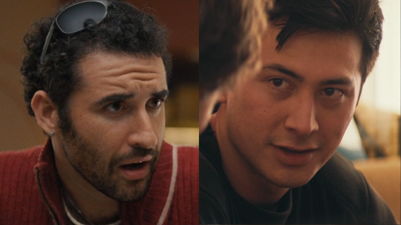 Firstman in I Love LA and Williams in Heated Rivalry side by side