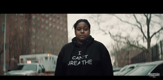 Erica Garner stumps for Bernie Sanders