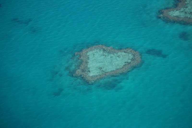 Heart Reef in the Great Barrier Reef