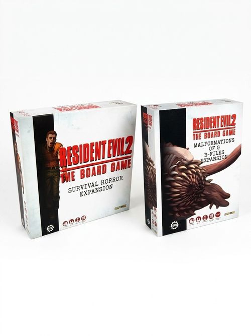 Resident Evil 2 Board Game Bundle With Survival Horror, and Malformations of G B-Files (2 Items)
