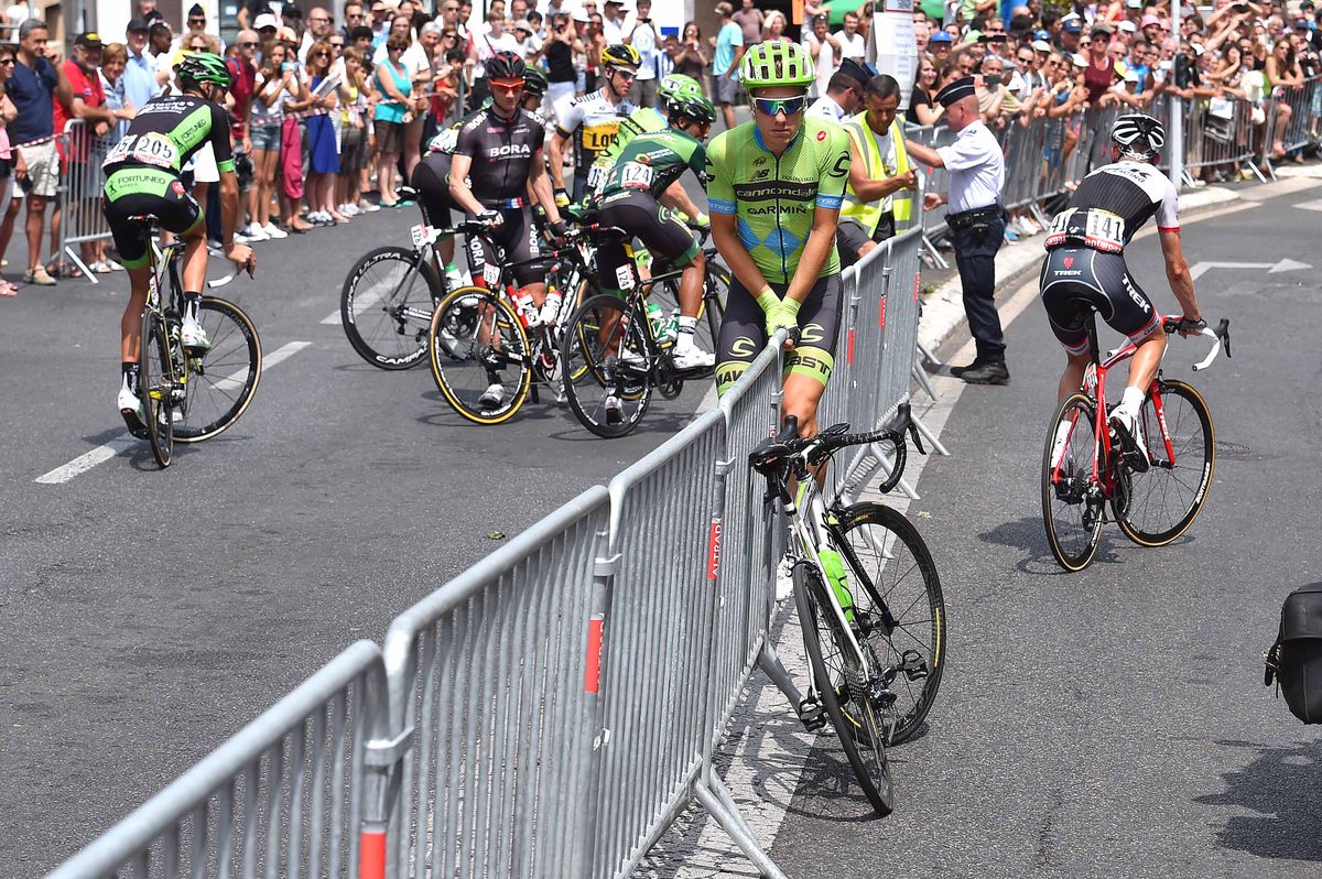 Riders found themselves on the wrong side of the barriers