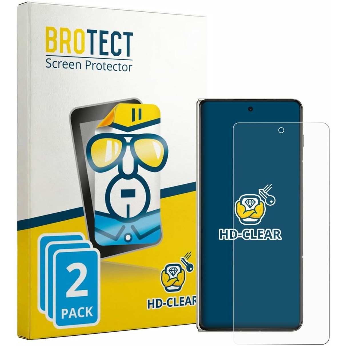 brotect Motorola Razr Fold 2 Pack HD-Clear Protection Film
