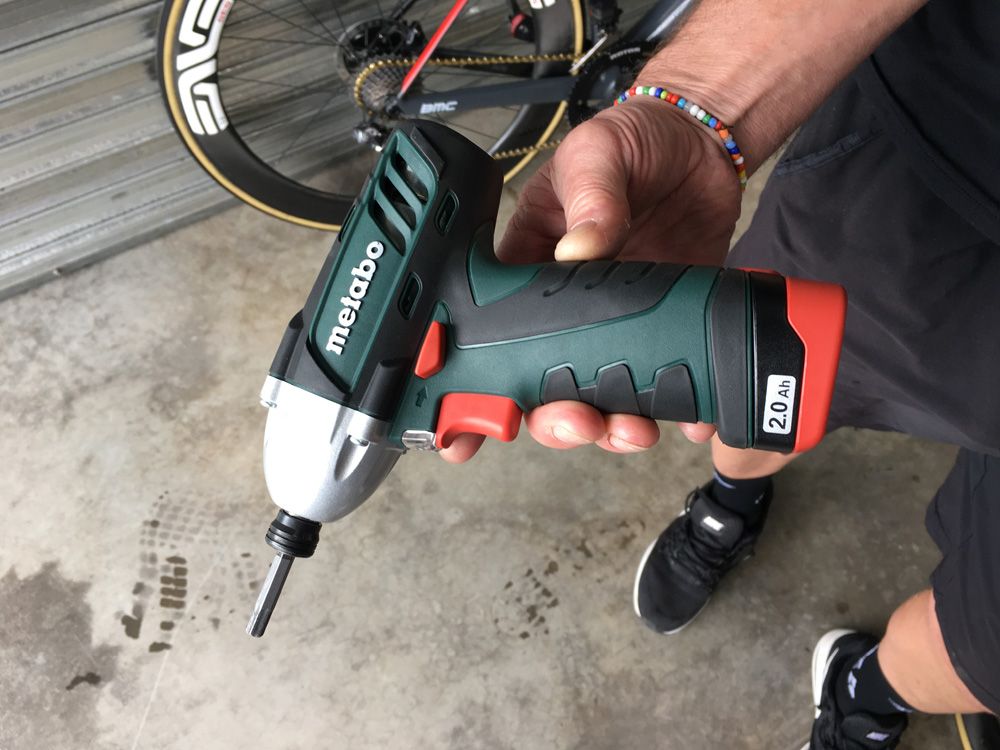 The power tools are compact enough to hold in one hand, as well as a set of wheels