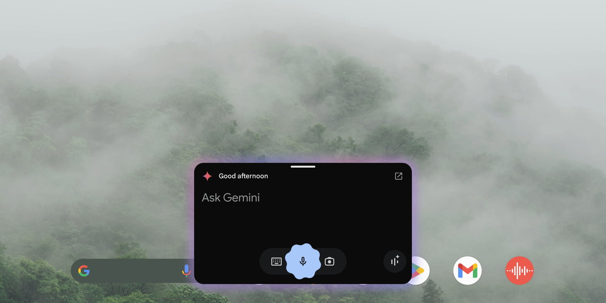 Google Gemini overlay window