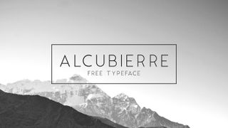 Best free fonts: Sample of Alcubierre