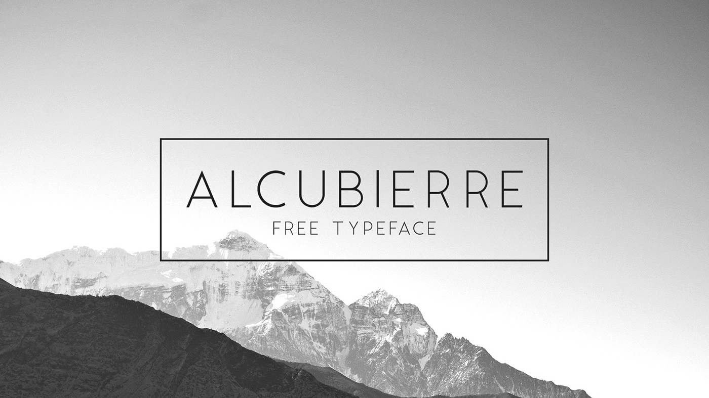 Best free fonts: Alcubierre