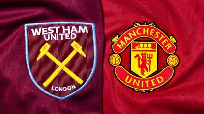 West Ham and Manchester United jersey badges