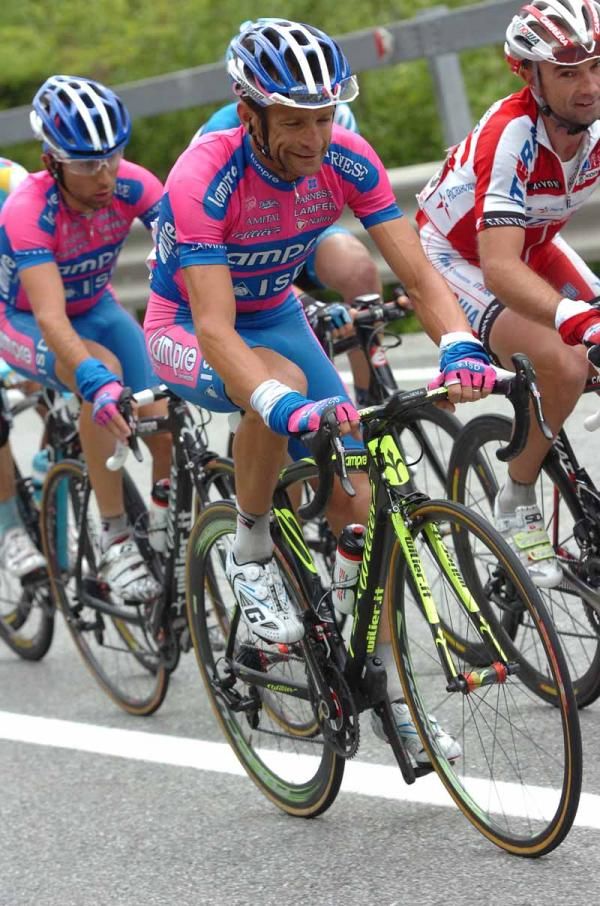 Lampre plugs away during the mountain stage