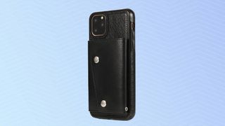 Casely Black Vegan Leather Wallet Case for iPhone 12 mini