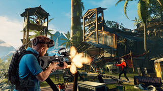 Far Cry VR with a team of players in action