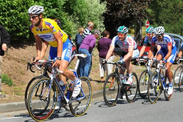 Points leader Tom Boonen (Quick Step) in action during stage 4.