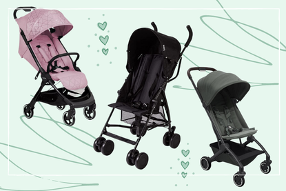 A collage of pushchairs feature in our guide to the best travel strollers