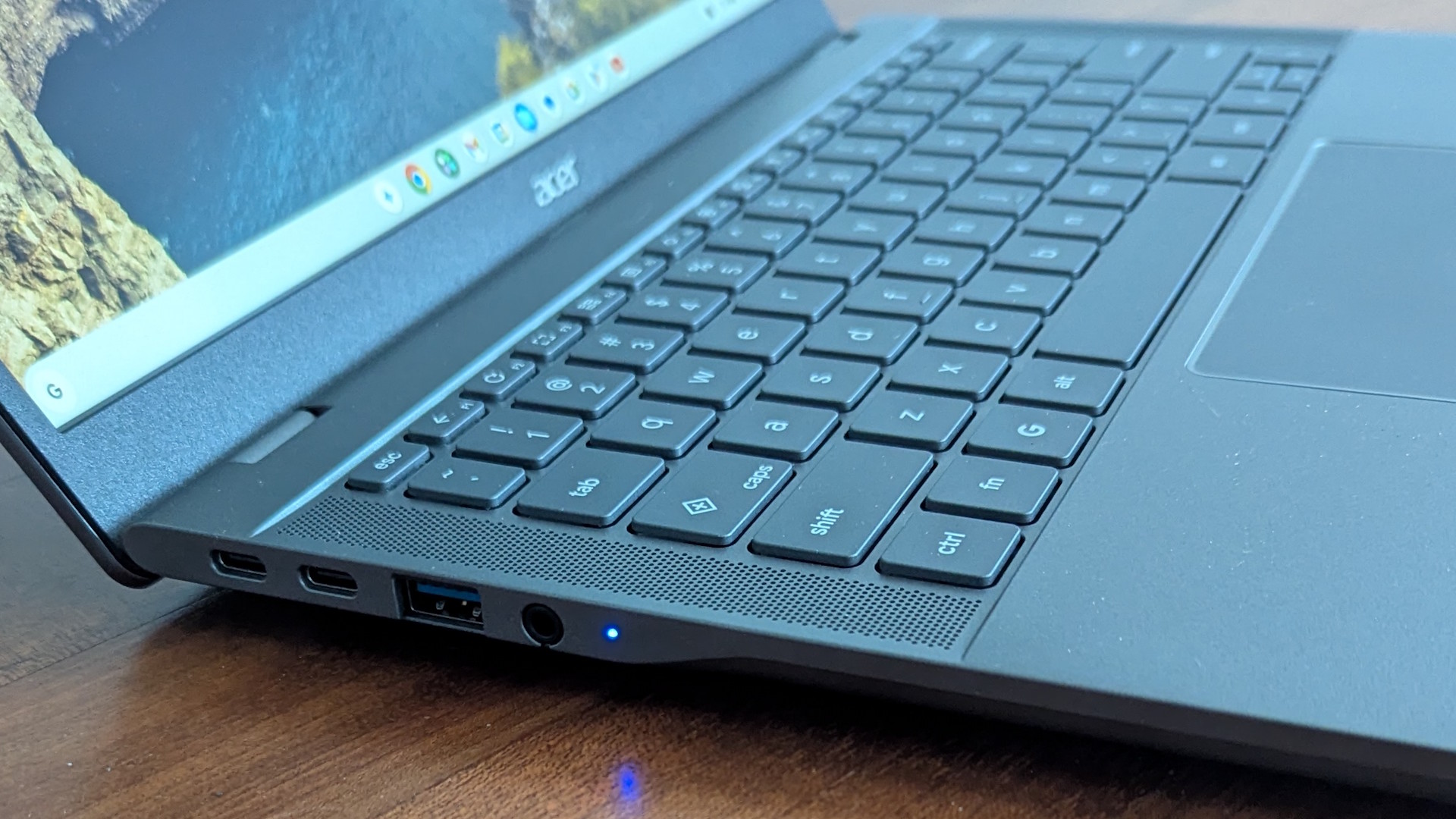The Acer Chromebook 514 on the ITPro background