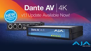 New AJA firmware release for Dante solutions.