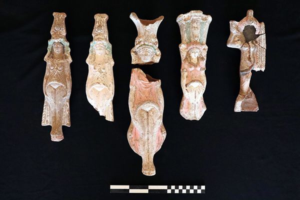 Several figurines, shown here, were found within the catacomb.