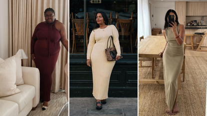 knitted dresses influencers styling