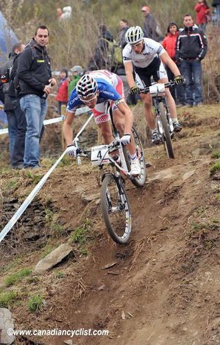 Julien Absalon (Orbea Racing Team) and Nino Schurter (Scott - Swisspower MTB Racing Team)