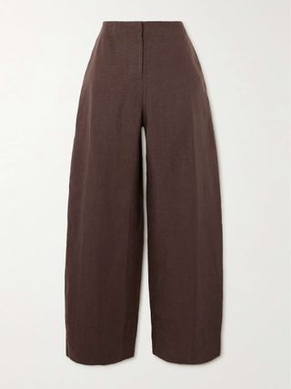 Maeve Linen Wide-Leg Pants