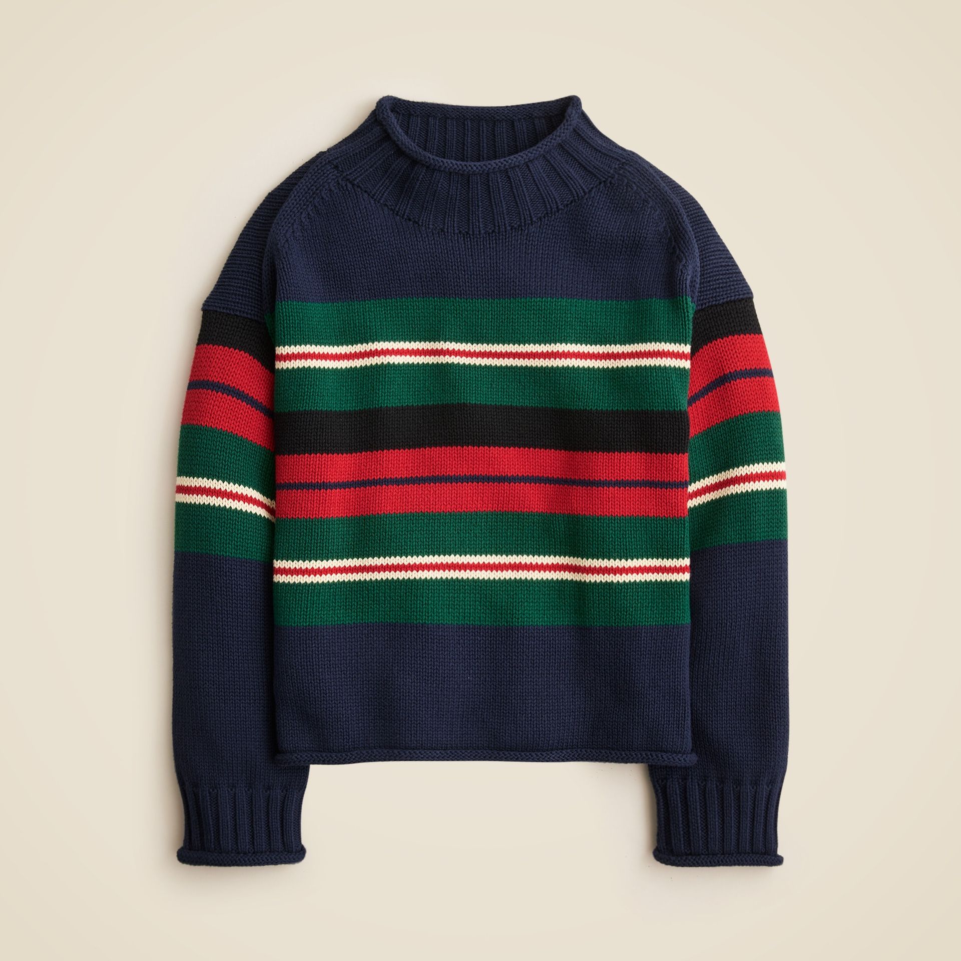 2025 Rollneck™ Sweater in Rugby Stripe