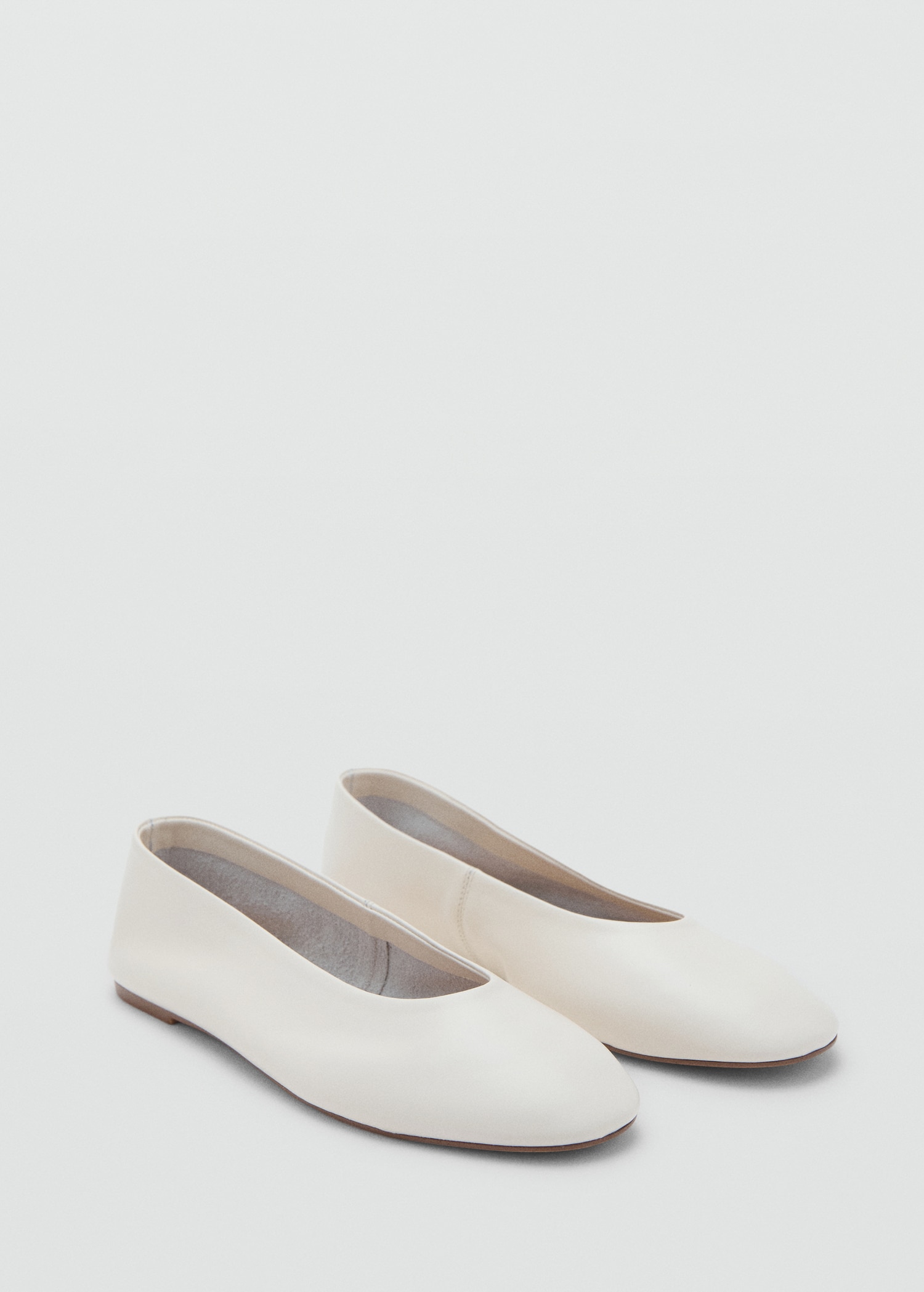 Leather Ballet Flats - Women | Mango United Kingdom
