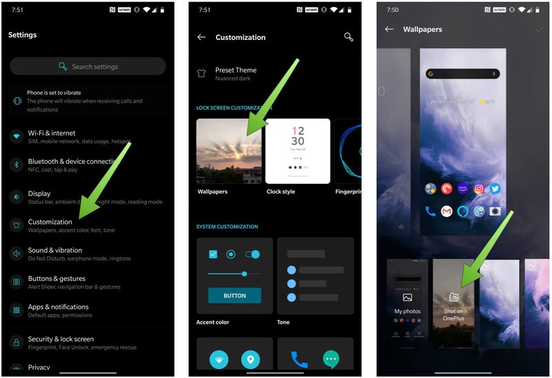 How to set your OnePlus phone wallpaper and lock screen to update