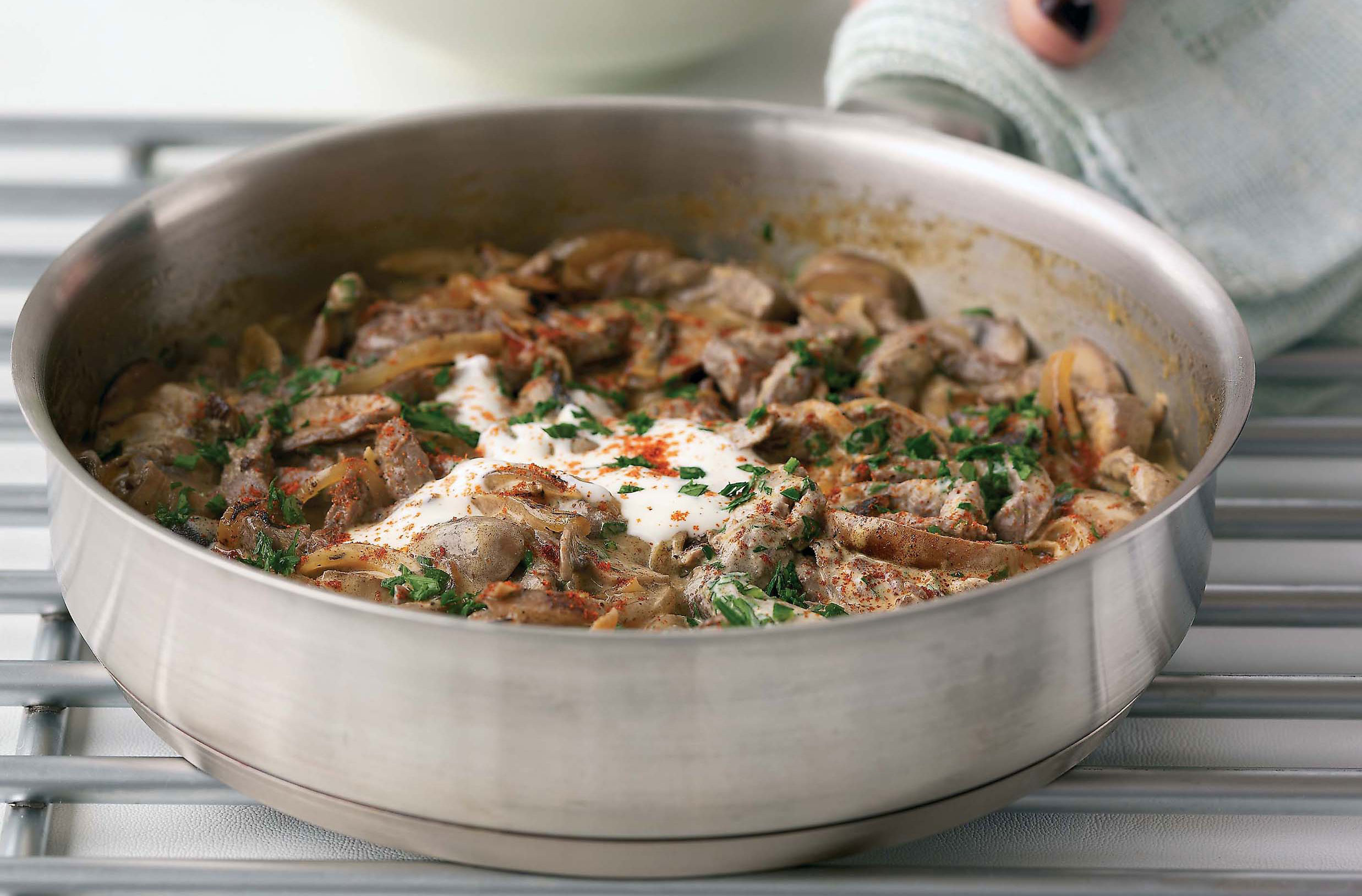 Beef stroganoff