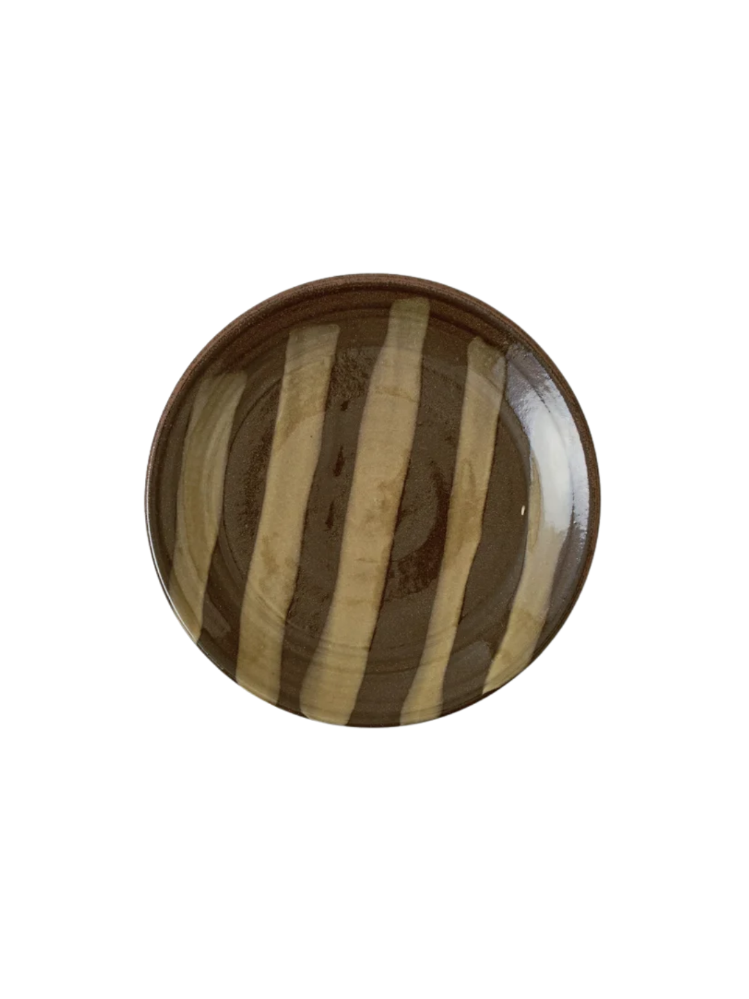 a striped plate